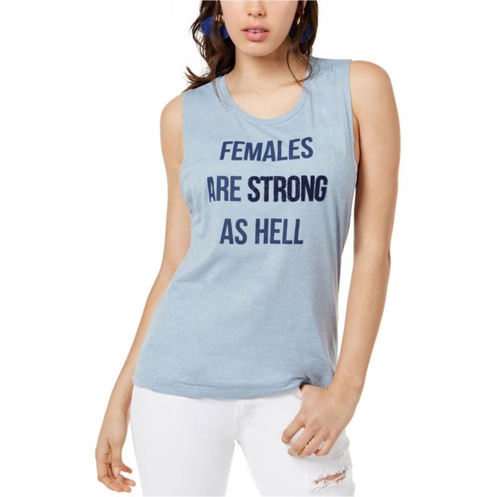 True Vintage Womens Females Are Strong As Hell Tank Top, NWT
